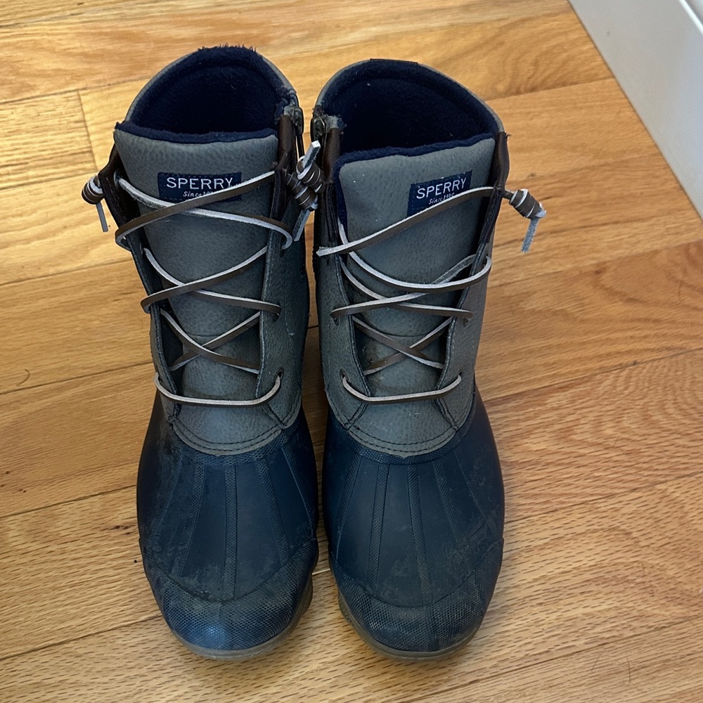 Sperry Women's Black and Gray Winter Boots